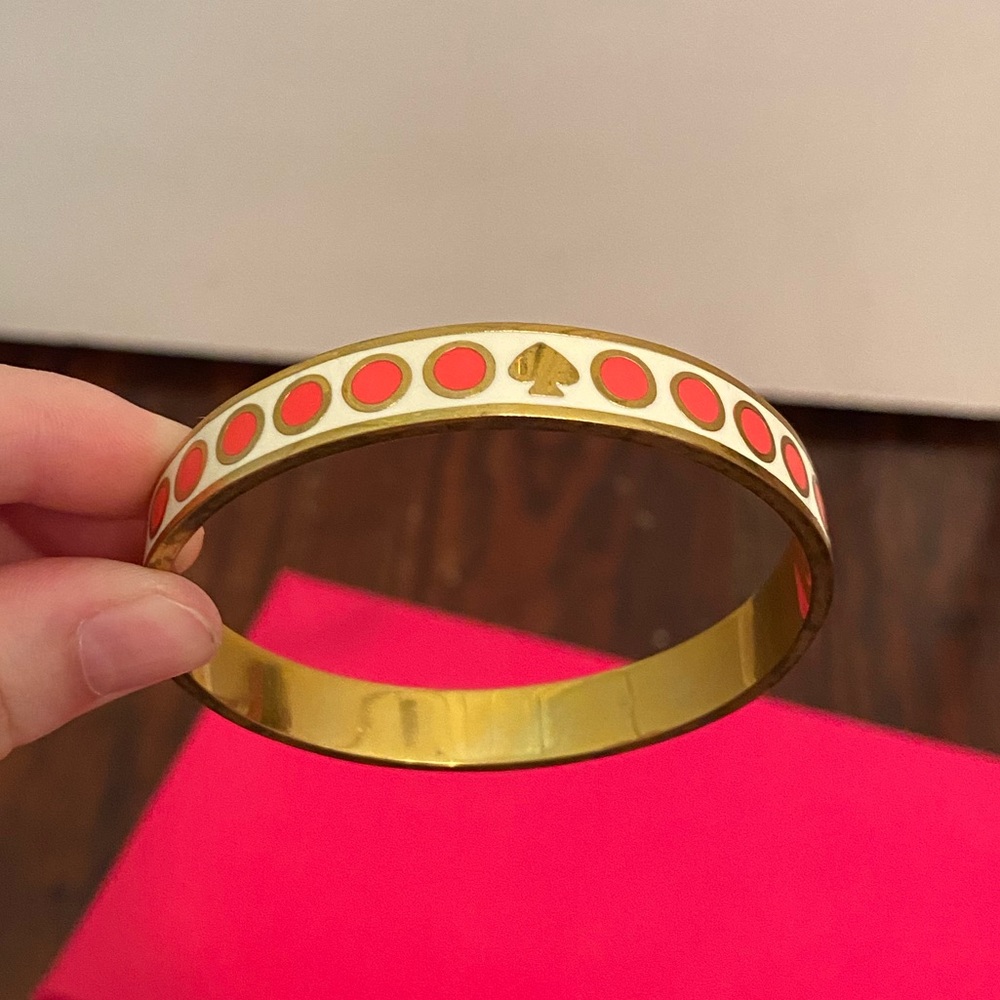 Kate Spade Retro Inspired Enamel and Brass Bangle